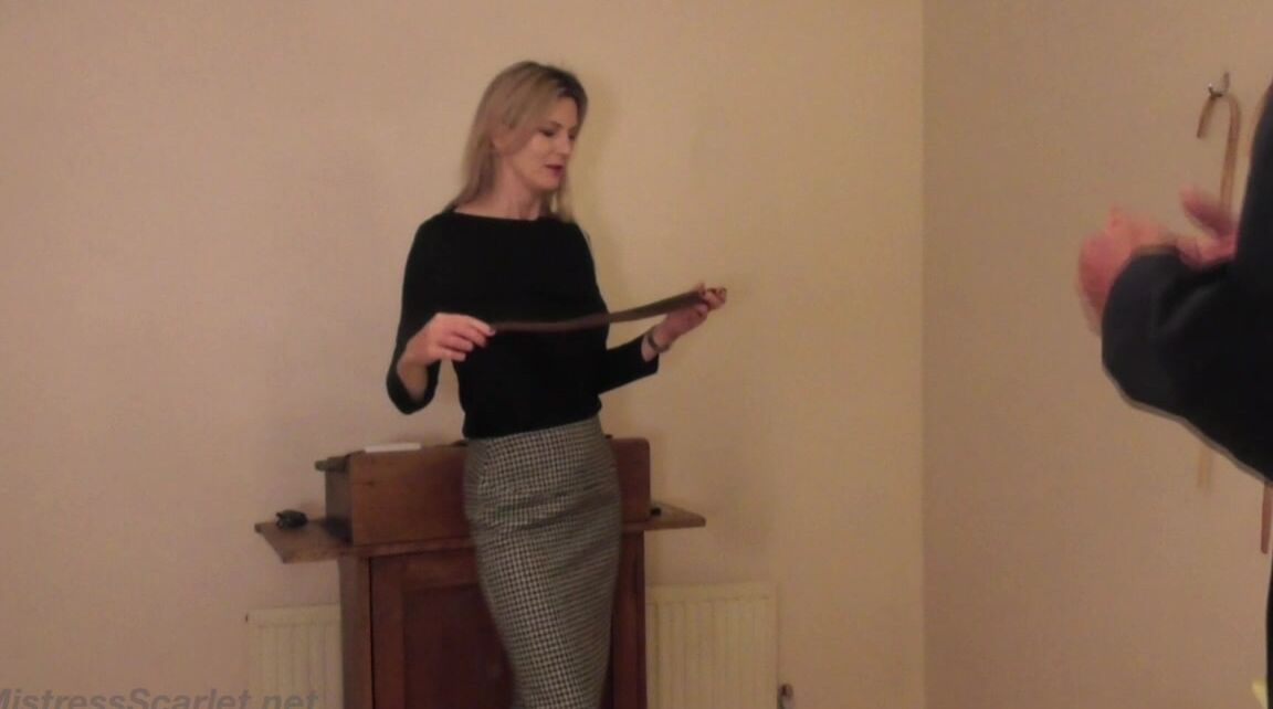Miss Scarlet, Spanking F M, HD, Domina Scarlet DS Hand Tawsing With Three Lochgellys Clips4Sale