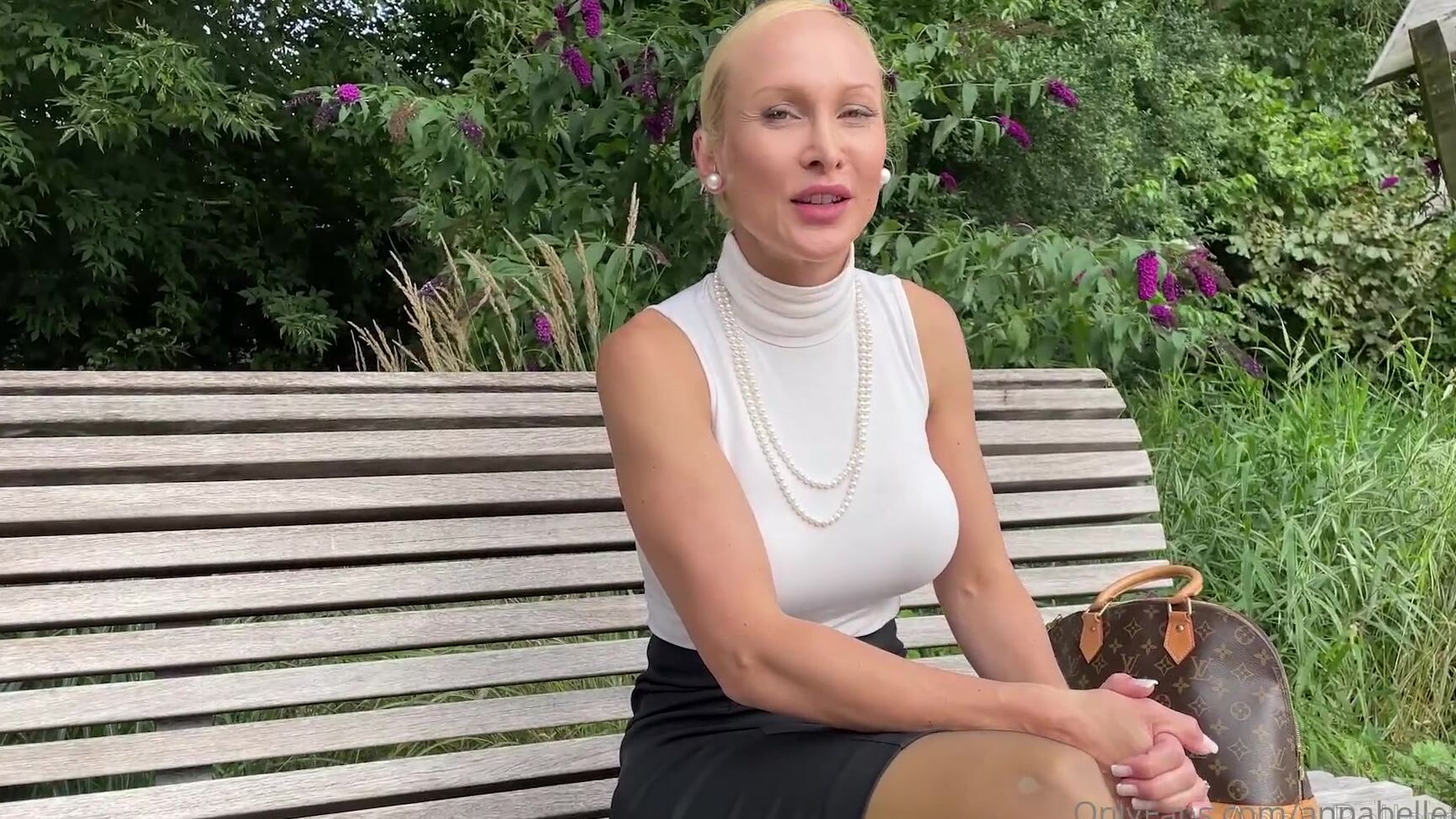 Annabellement Wearing A Transparent Latex Pantyhose Underneath A Thin Black Sheer Pantyhose In Public O