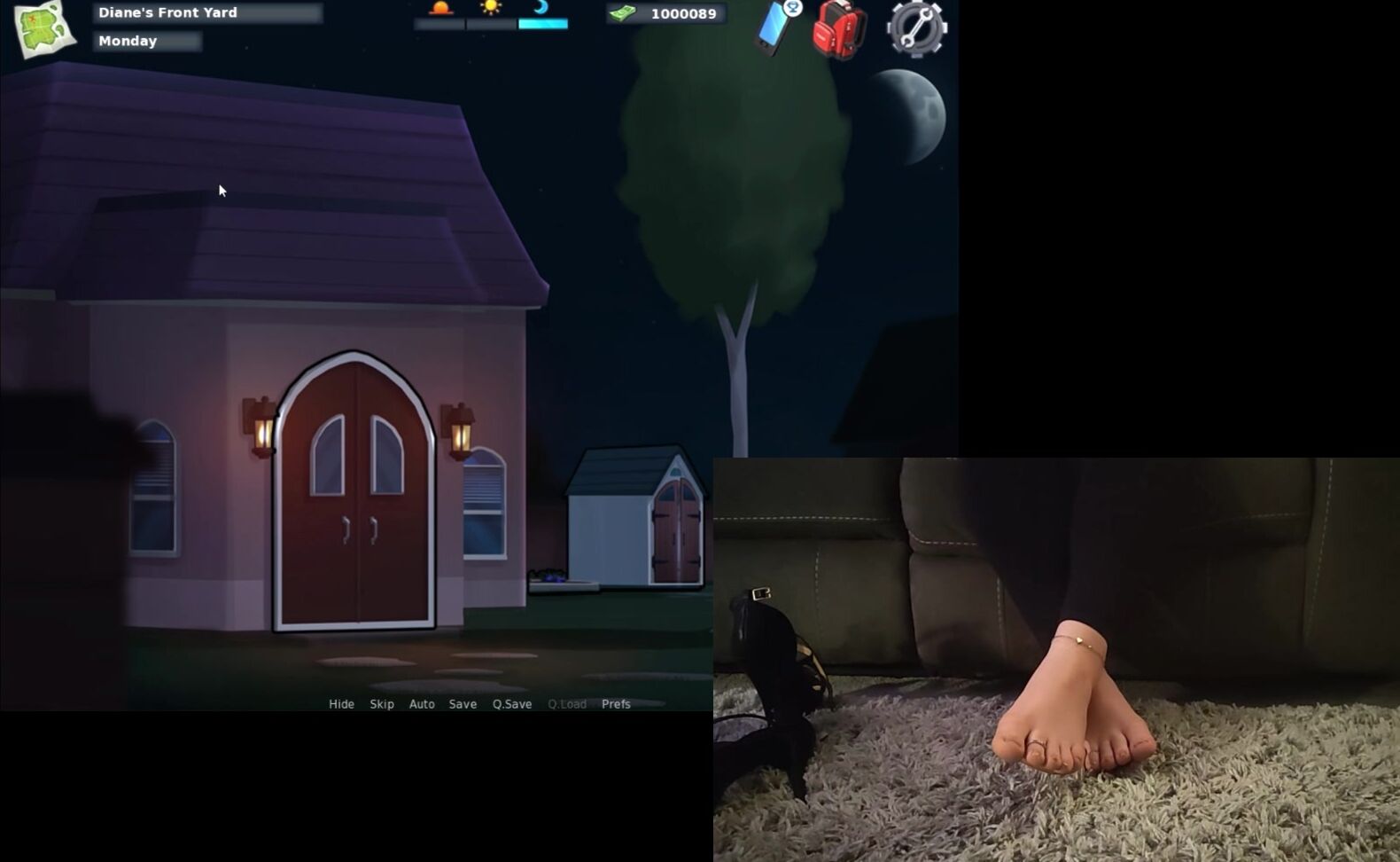 Kayties Feet Summertime Saga Episode With Foot Cam