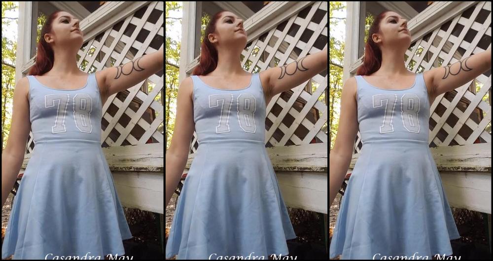 Cassandramayy Cheerleader Sneaks A Smoke