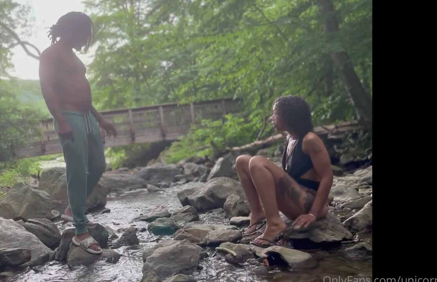 Unicornriah Wetting My Whistle In The Wilderness With Theprofessor X