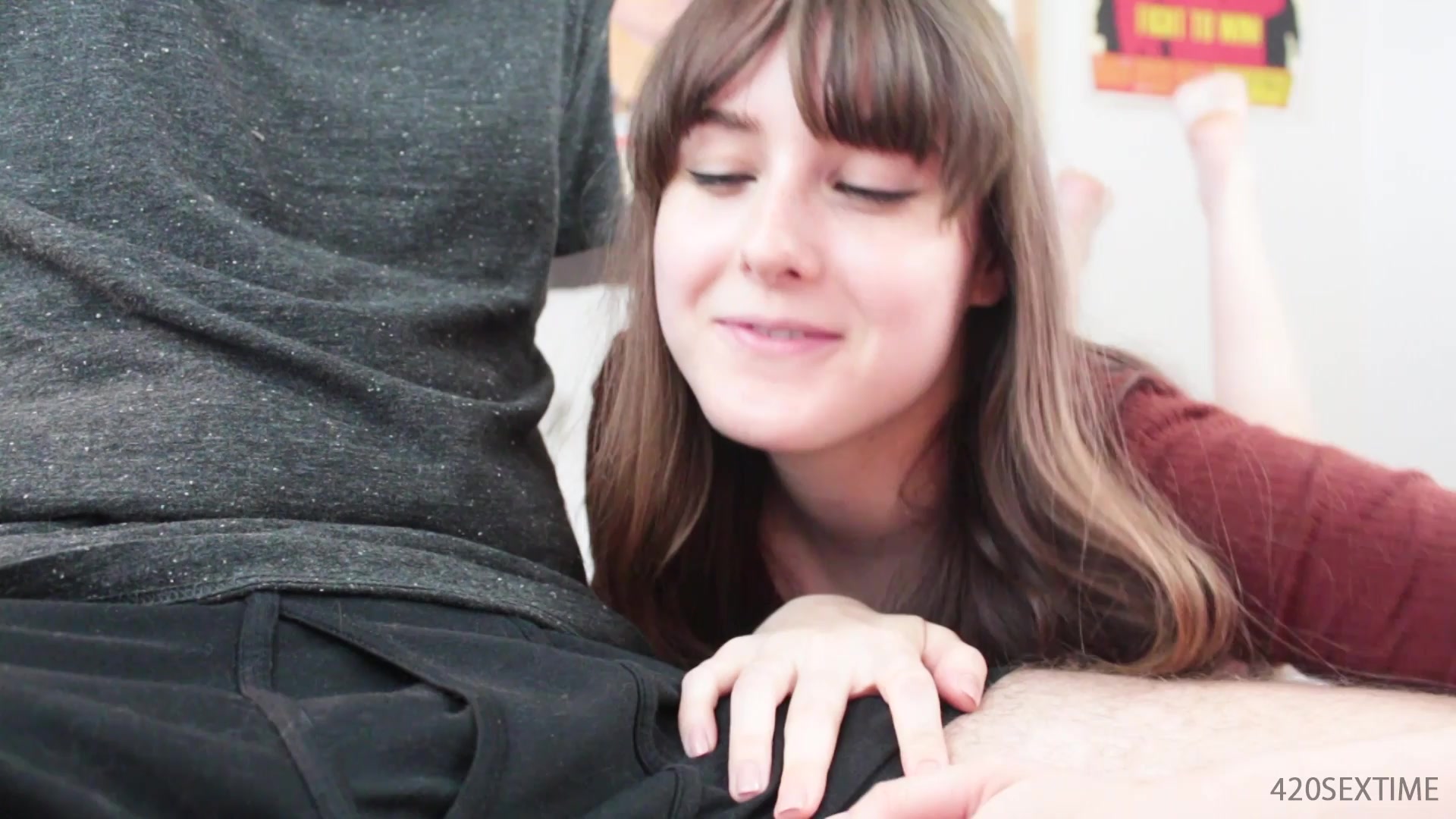 Bisexual, Dirty Talking 420sextime bisexual threesome roleplay w creampie