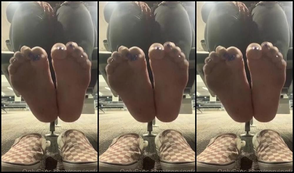 Servingbarefeet Aka Servingfet Onlyfans Airport Feet Almost That Time Again Tbt