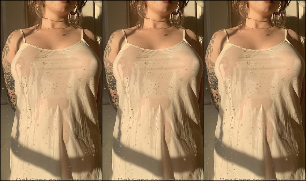 Marisappho 1293448441 11 20 2020 How Do We Feel About A Slowmo Video Getting Water Poured On Me In A White