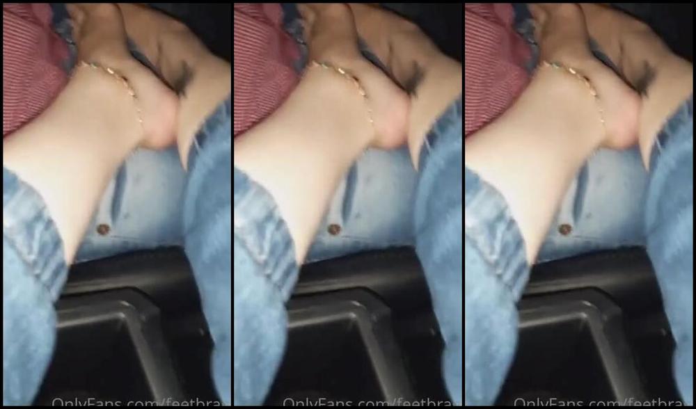 Feetbraga Onlyfans Him Driving And Me Teasing With My Feet