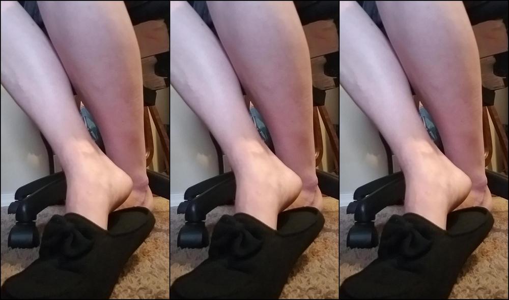 Premiumbrandy Black Slipper Play I Tease You By Playing With My Slippers Slowly Slipping Them Off To Da