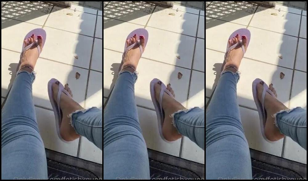 Fetishxqueen Onlyfans 4 Min Lavender Flip Flop Play As I Wait To Catch My Lyft Ride
