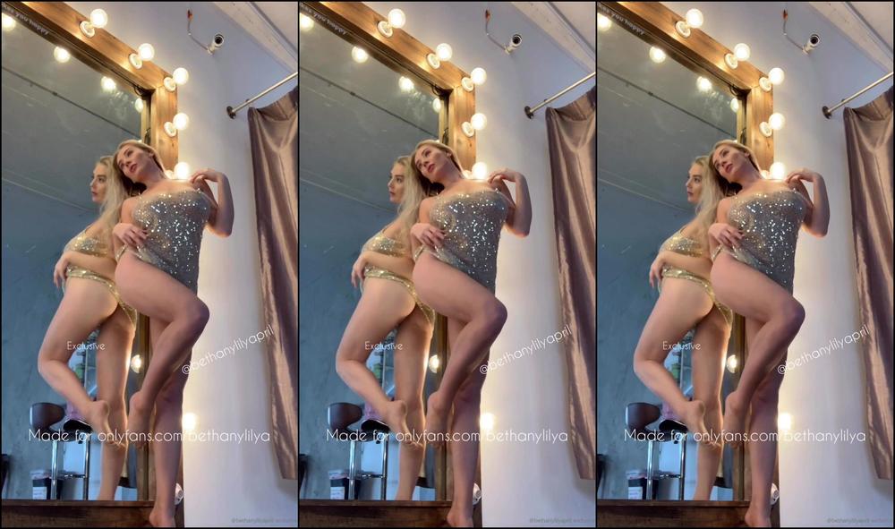 Bethanylilya Glitter Gold Dress Video