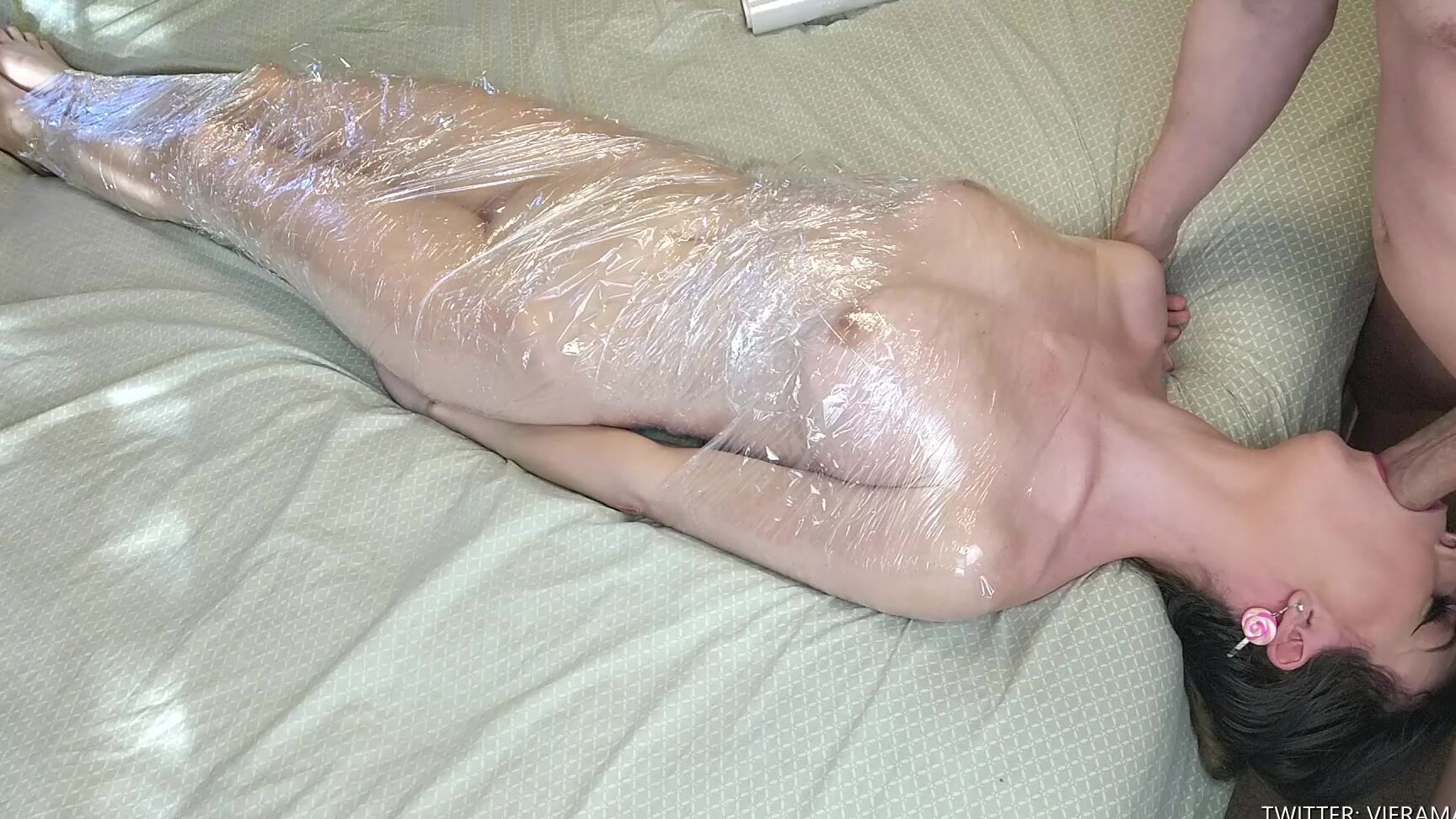 Vieramayxxx Cum In My Nose Plastic Wrap Bondage