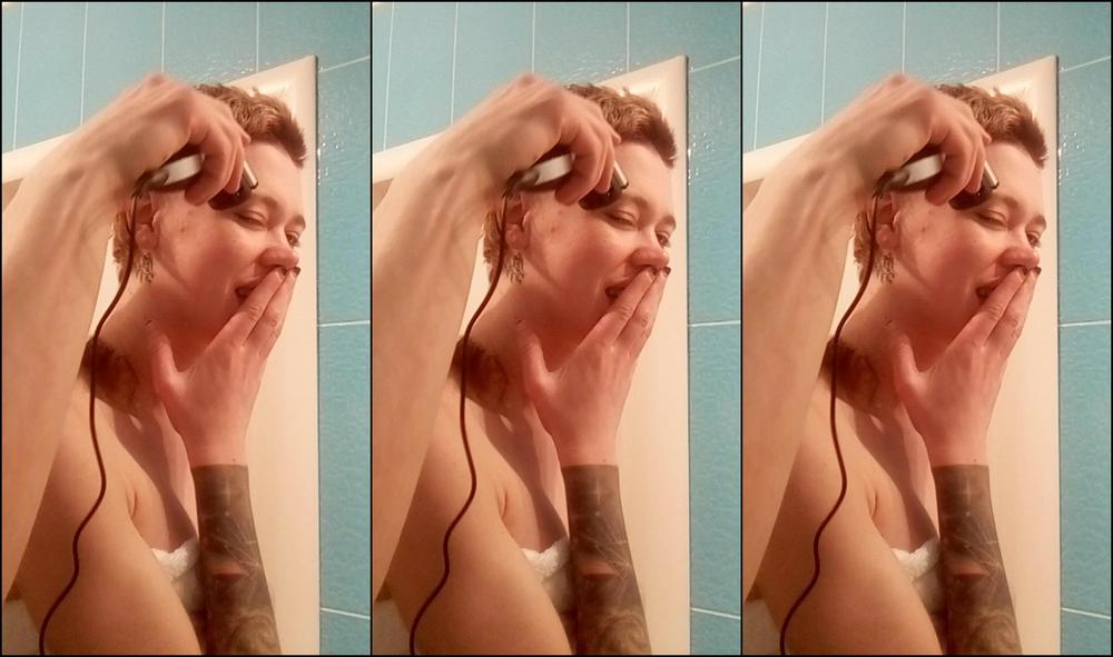 Head Shaving, Tattoos, Piercings sasha make me bald ManyVids