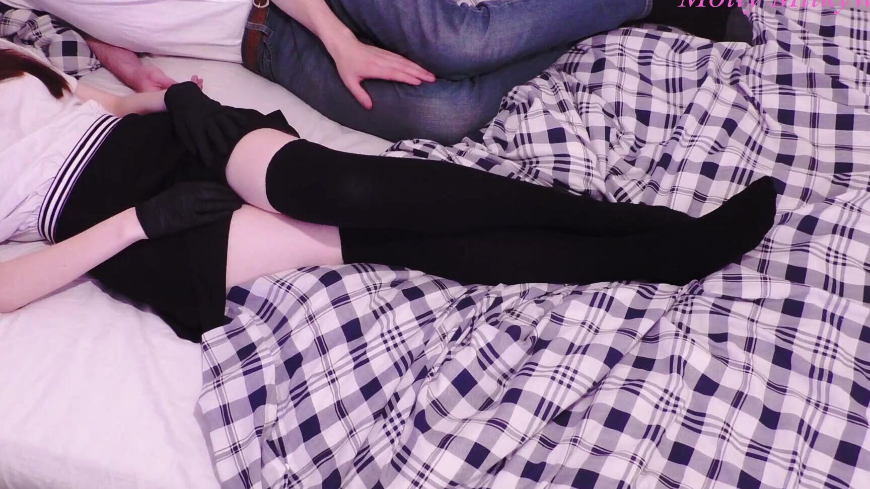 "Spank Monster" Molly Milkyway, Netflix And Chill, Anime, Japanese Schoolgirl, Thigh High Socks, Shy Girl, Petite, Wet Pussy, Cute, 18 Year Old, Stepbrother, Step Sister, Petting, Shaved, Watching, Perfect Body, Suggest Spank Monster Netflix and Chil