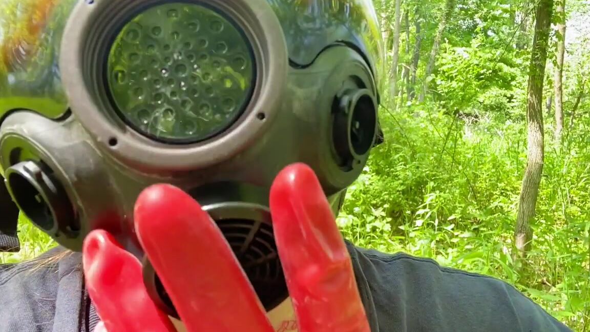 Rubberfoxx Rubber Worship And Outdoor Pussy Tease