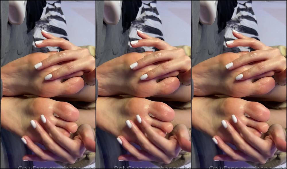 Hanna Hcri Putting Some Lotion Before Going To Sleep