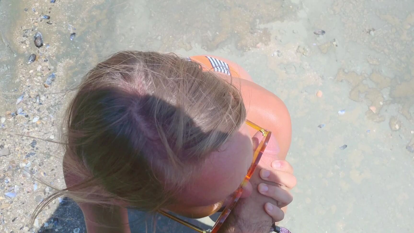 Blowjob, Outdoor Public Blowjobs, Public Blowjob, Public Nudity, POV wandrlustlovers pov risky public beach blowjob ManyVids