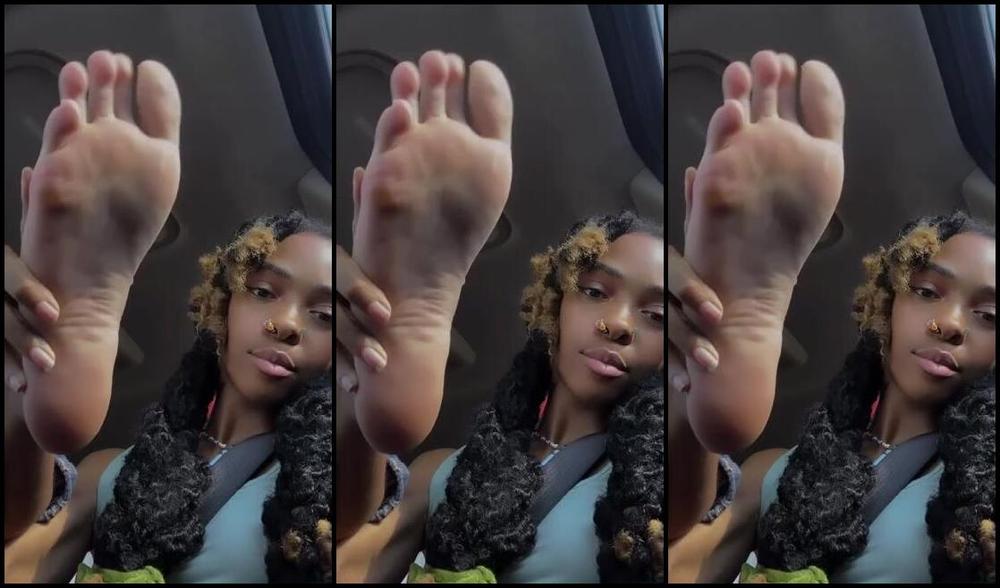 Zafeetllc Onlyfans Sexy Soles Going On A Vibey Car Ride 1