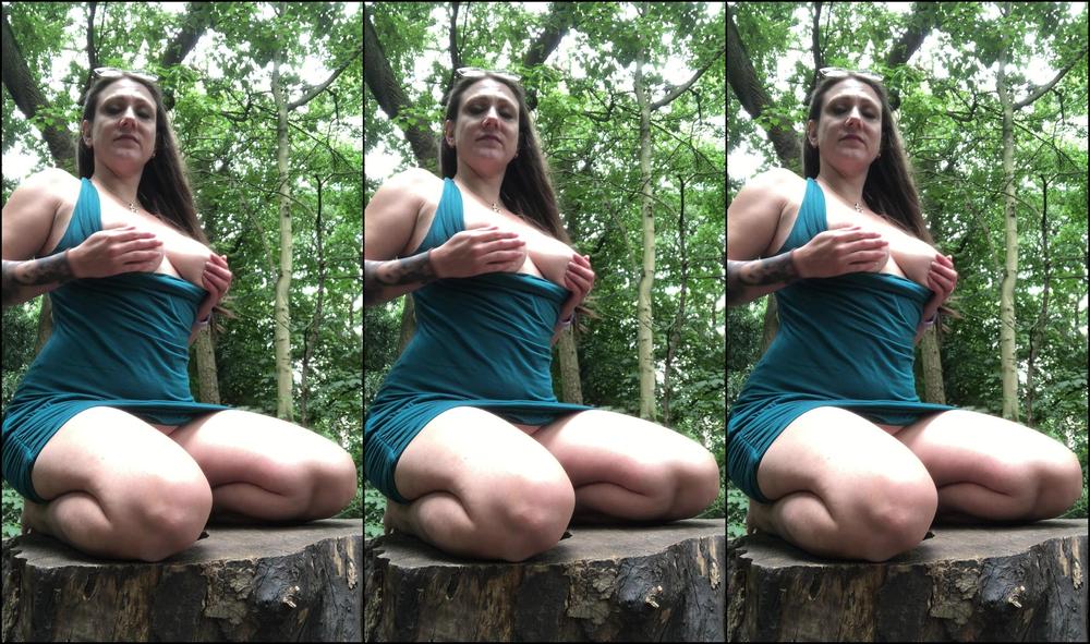 "SuzieLove212" big boobs, british, public flashing, public outdoor, tattoos Playing with my tits in the Forest manyvids