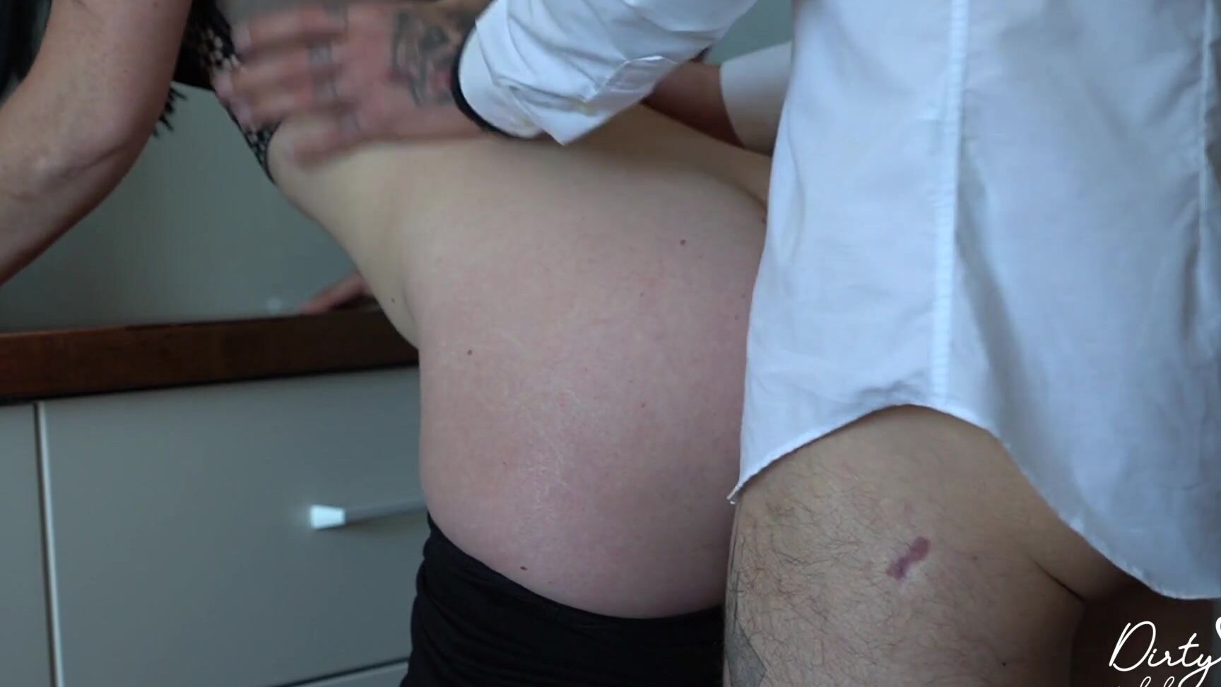 DirtyMindedCPL Secretary in pantyhose fucks young Colleague while preparing coffee Pornhub