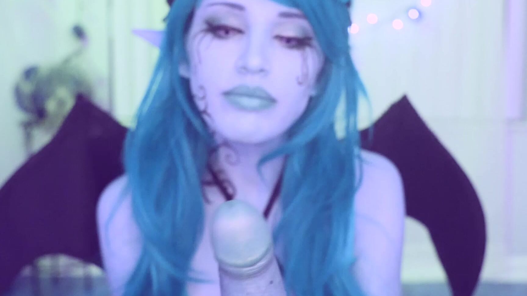 Blowjob, Cosplay, Cum In Mouth, Fucking, Strip Tease cherrycrush demon girl ManyVids