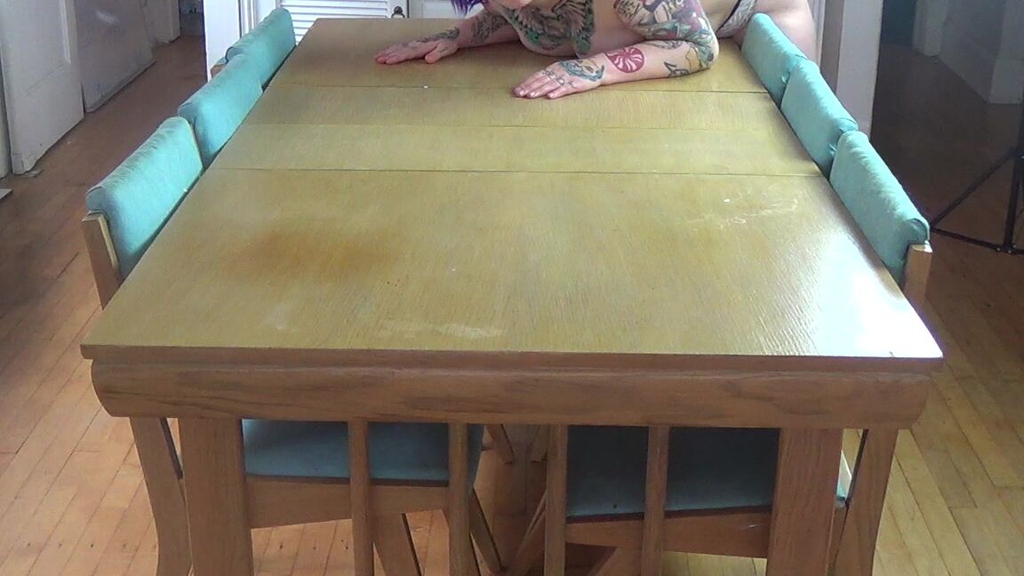 The Elle Hell Humpfucking My Dining Room Table