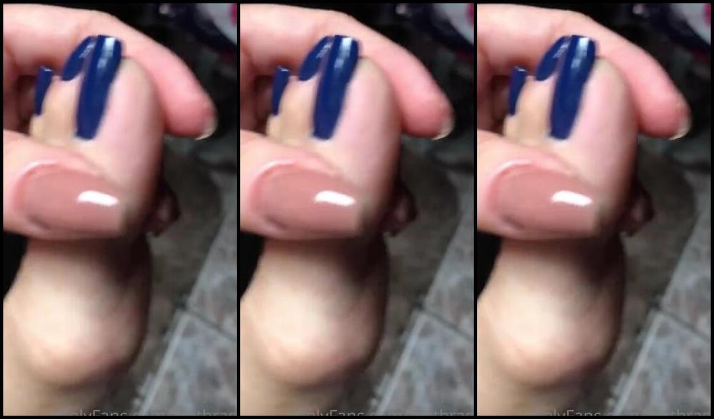 Feetbraga Onlyfans Blue Nail Speacial For My Subscribers
