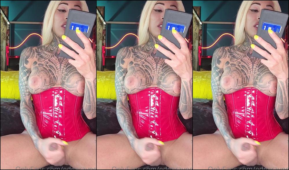 Edenraynes Blonde Hair Red Pvc Big Load Happy Saturday