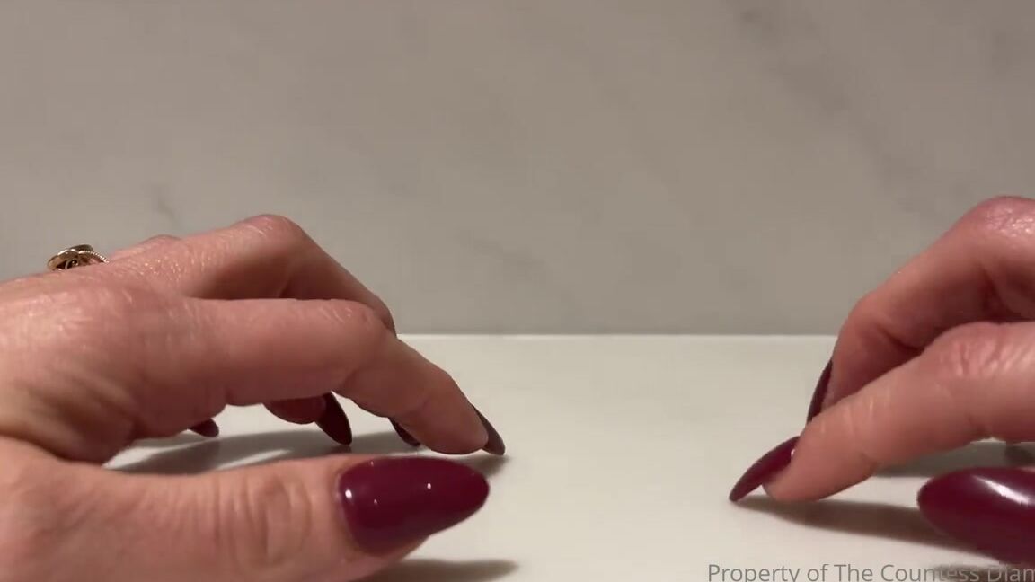 Countess Diamond Aka Countessdiamond Onlyfans Oddly Soothing To Make Nail Tapping Asmr