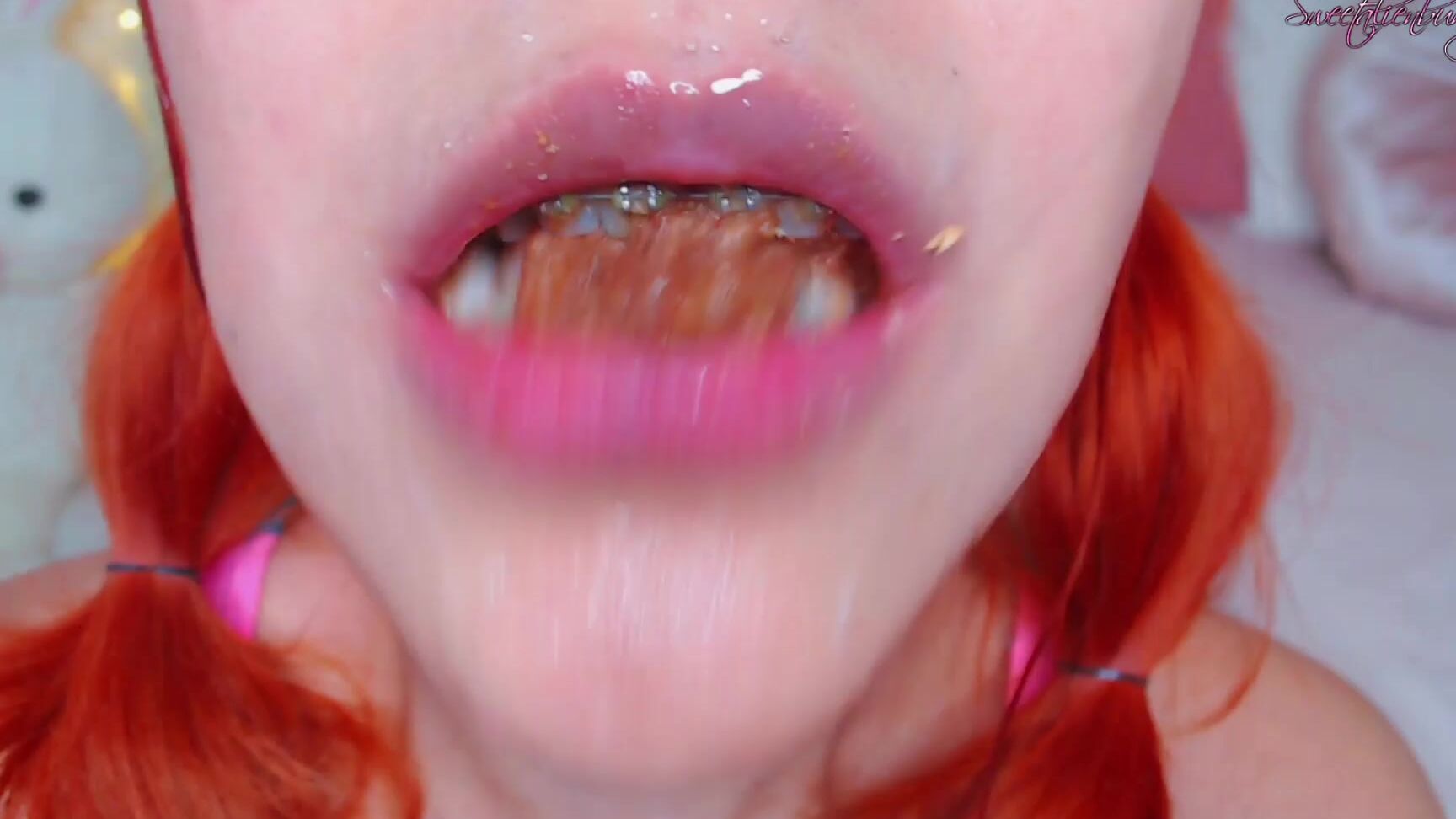 Deepthroat, Food Porn, Gag Reflex, Gagging, Spit Fetish sweetalienbunny extreme naughty girl ManyVids