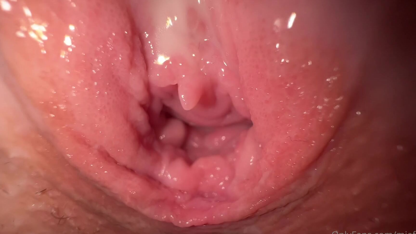 Miafoster Sensitive Close Up And Great Cum On Pussy