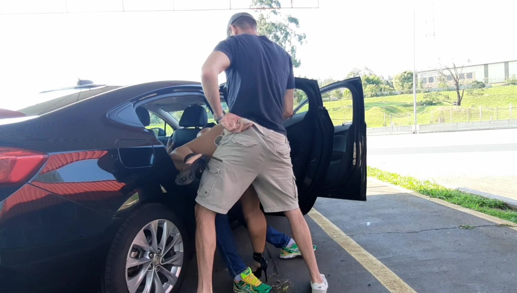 Ass,Blowjob,Menage A Trois,Public Blowjob,Big Ass monicasanthiagoxxx sex on the freeway ManyVids