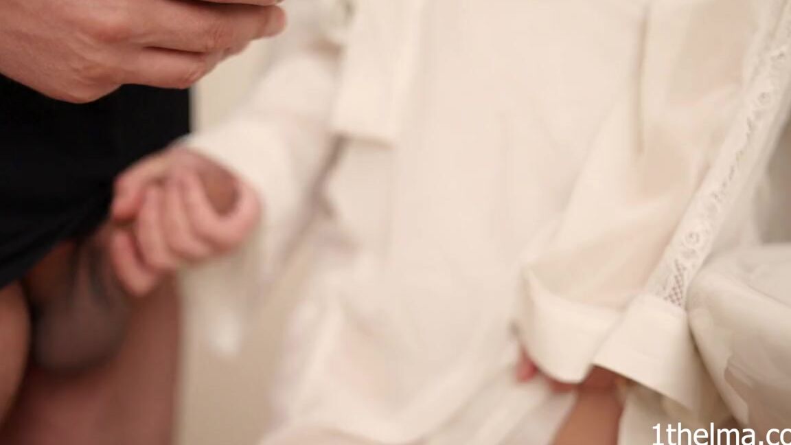 OneThelma 094.I caught him wanking in the bathroom and i give him some help xhamster