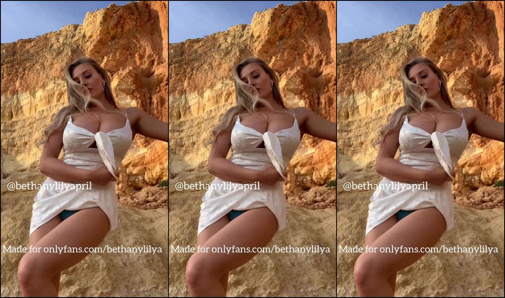 Bethanylilya Short Silk Dress On The Beach