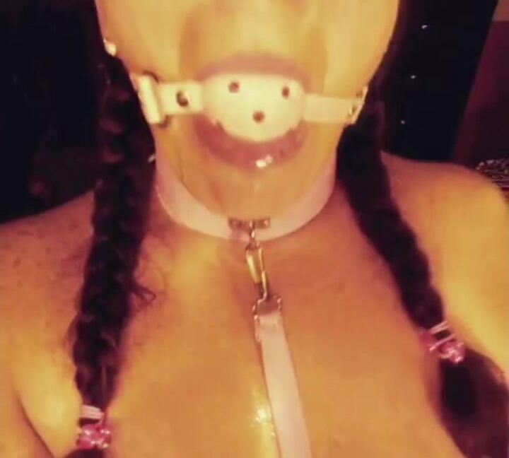 Wolfdaddy Bbw With Blindfold And Ball Gag