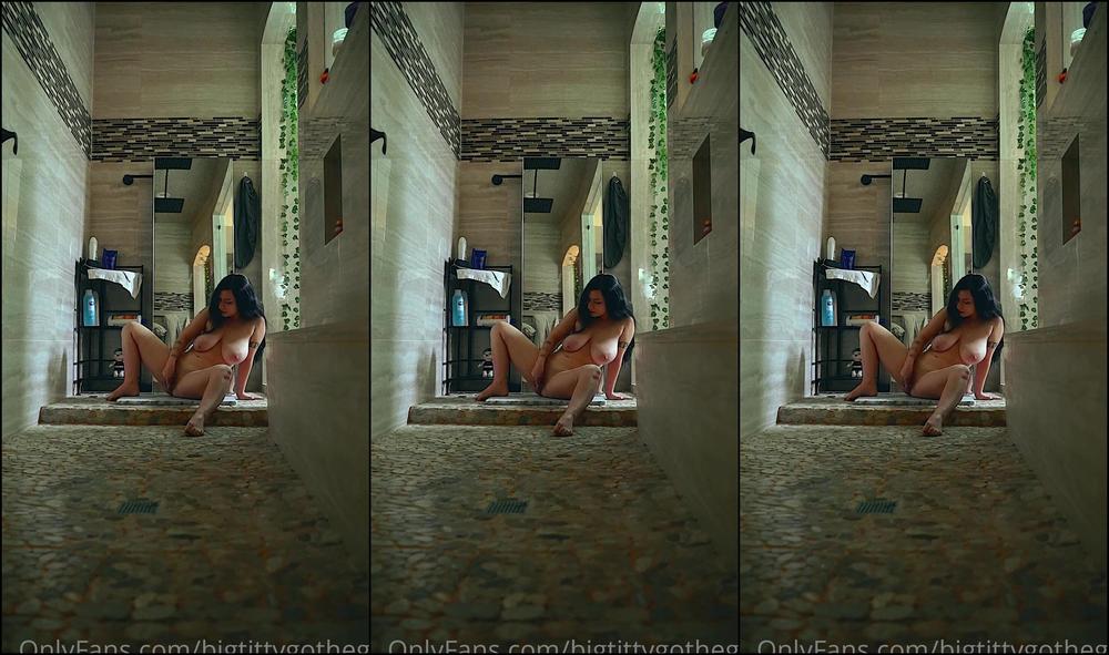 Bigtittygothegg Morning Ride In My Shower