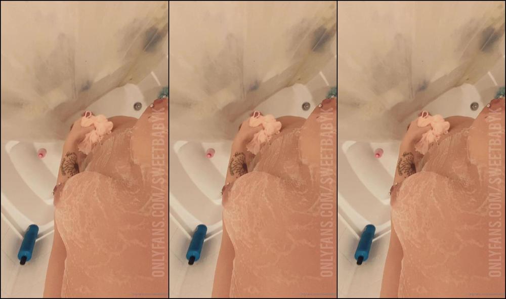 Sweetbabyk Dripping Cream In The Shower Shower Wet Tits Pussy Fingering Cream C