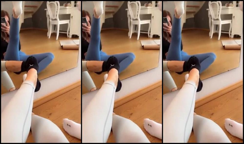 Indubiopronova Nicknamed Indubiopronova Onlyfans Just A Little Clip Of Lovelysox And Me Playing With Our Socked Feet In Front