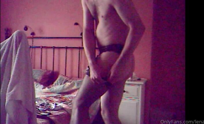 Lena Cd Getting Dressed In Stockings Suspender Belt Mini Skirt With Bra Panties Of Cours