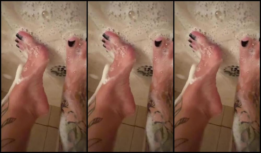 Sweetfeetsy Onlyfans Bubbles Black Toes