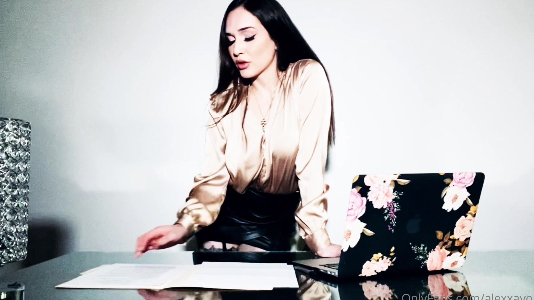 Mistress Alexxa Von Hell Putting This Pov Clip Back Here Boss Employee Scenario With Chastity Ive Just Send A Mass M