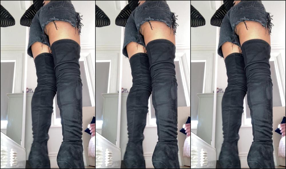 CutieDaisyMay093 Thigh high boot worship manyvids