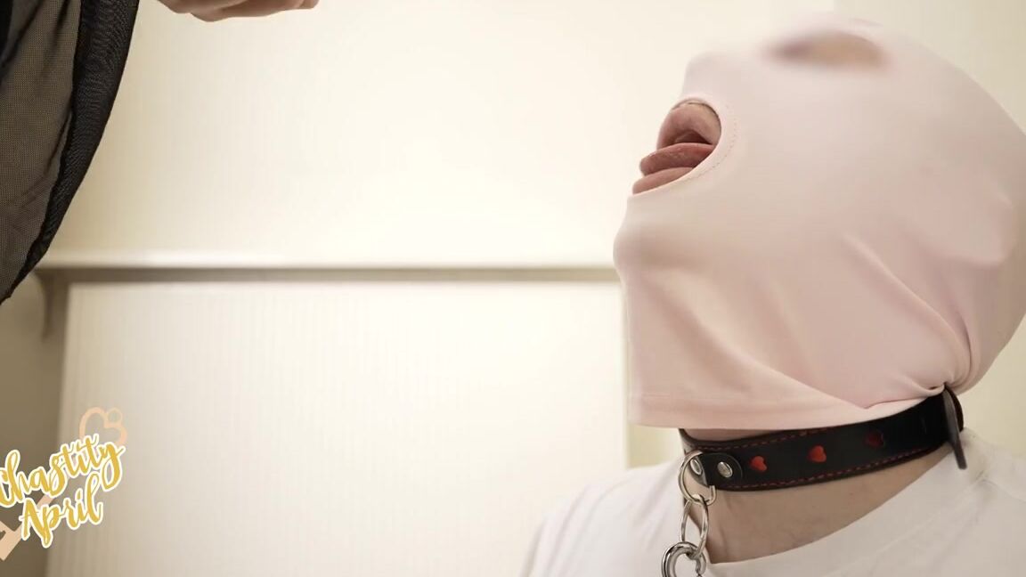 Chastity April Onlyfans Time To Practice Your Sucking Skills Its So Much Fun To Gag Him With Xp