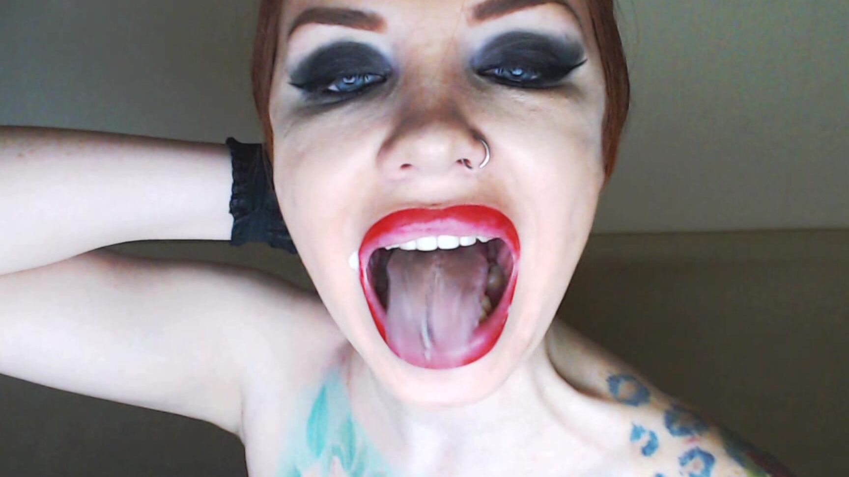Eating, Food, Mouth Fetish, Swallowing / Drooling, Throat Fetish foxygoddess erotic food clip swallowing strawberri ManyVids