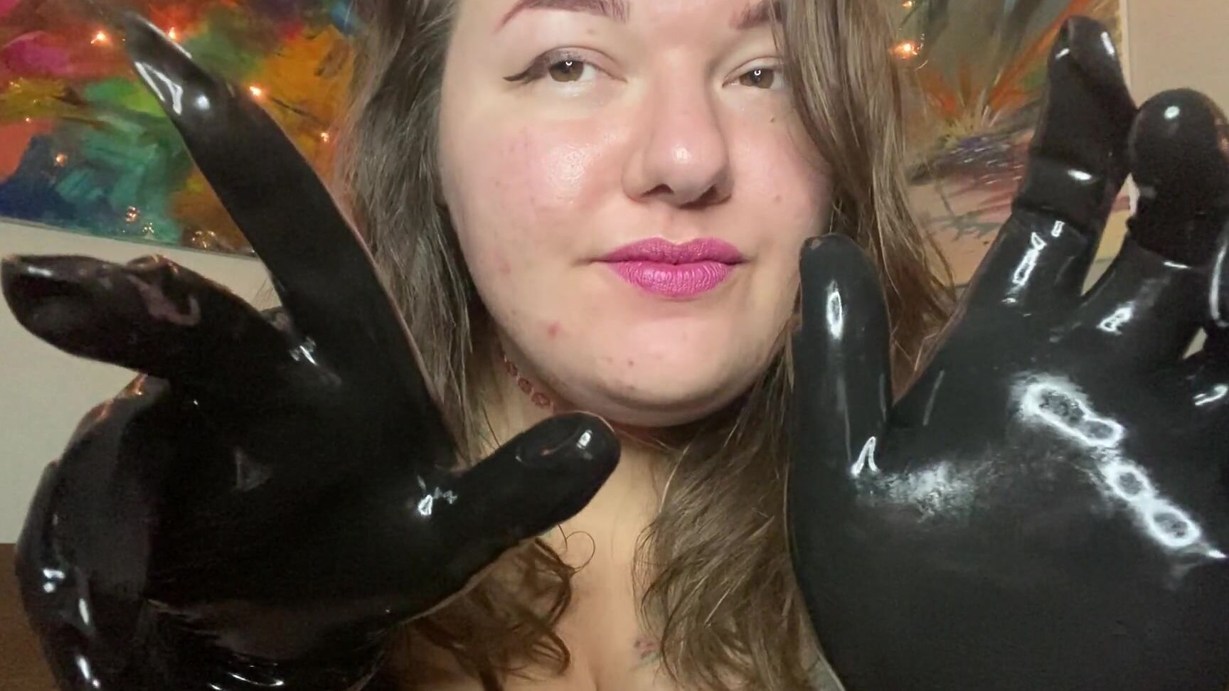 Rubberfoxx Latex Gloves Touching You