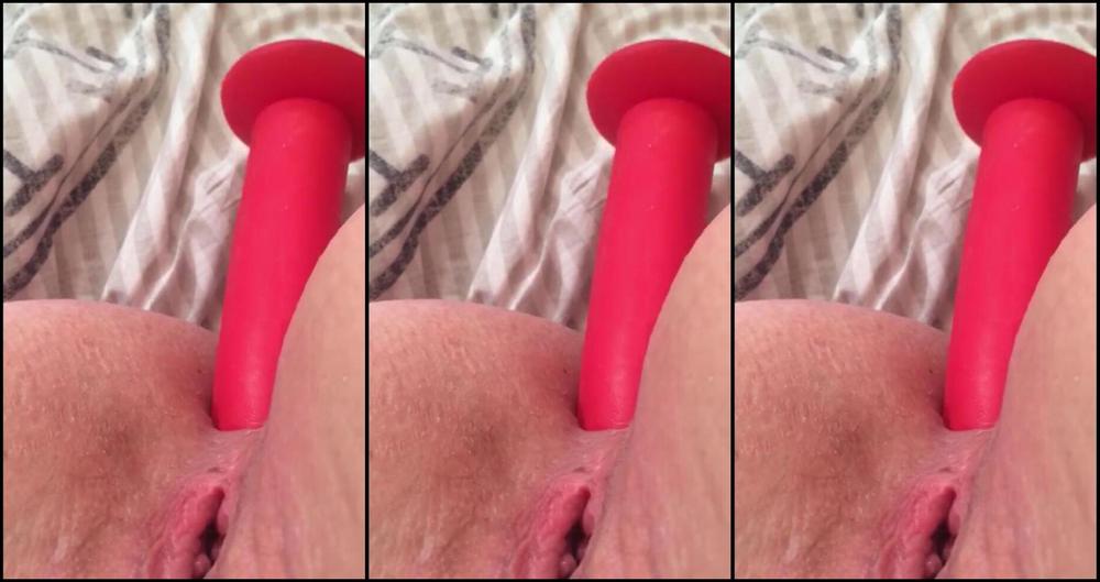 Filthyfuckingwhore Anal Fuck With My Favourite Red Dildo