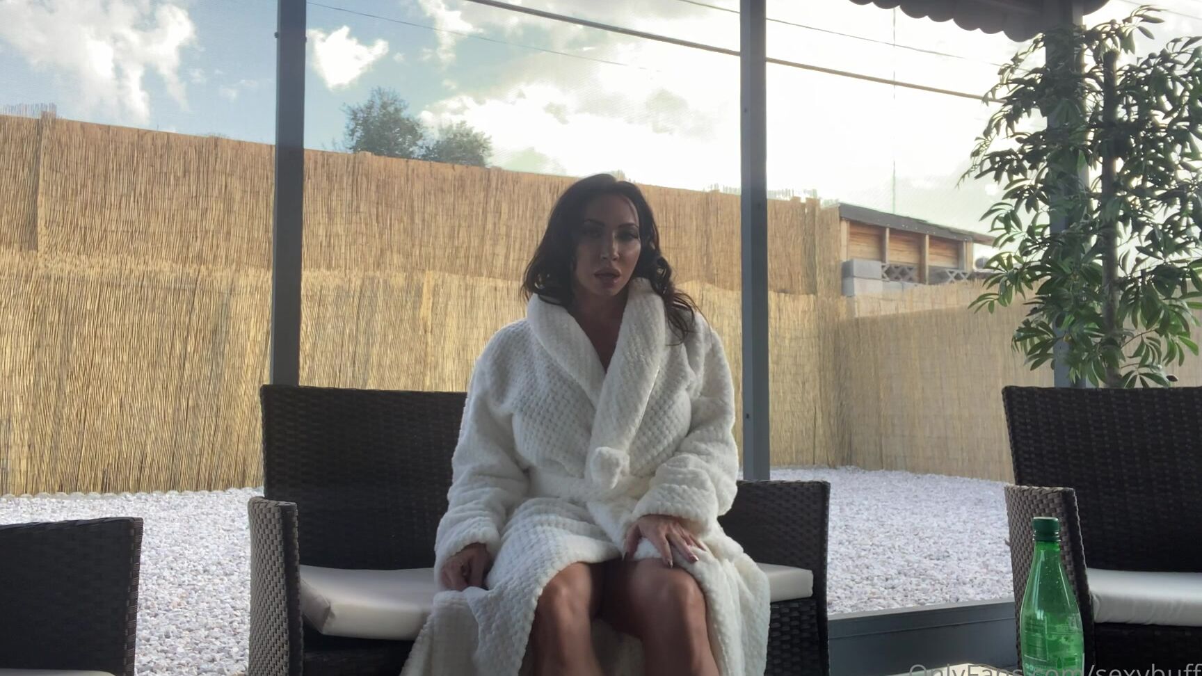 Sexybuffbabe After A Long Day Of Heavy Lifting I Wanted To Relax On The Patio And Enjoy The Breeze