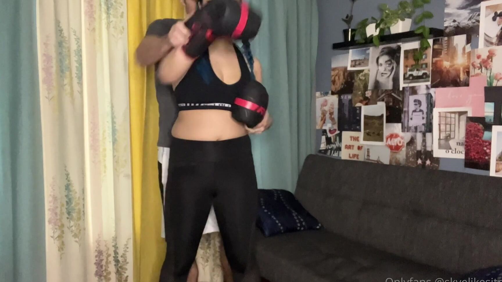 Skyelikesitrough Just Seducing My Boxing Trainer Tip For The Full Length Min Vid Where I Get F