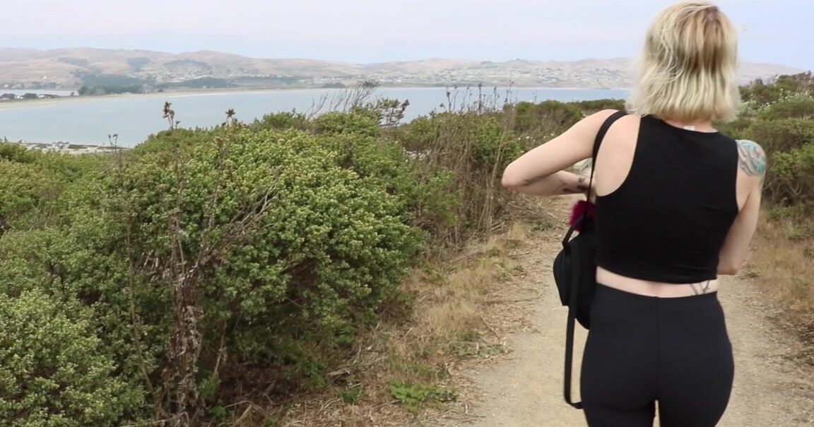 Blonde, Laughing, Outdoors, Petite, Tattoos jasperswift jasper goes outside ManyVids