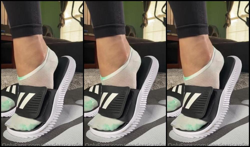 Deedeericanfeet Onlyfans Hey Yaaaa As Requested In My No Show Socks And My Adidas Slides