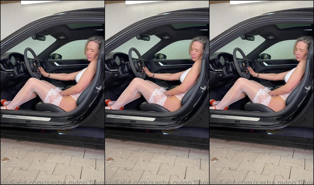 Sasha Nylon Lingerie Porsche Pussy