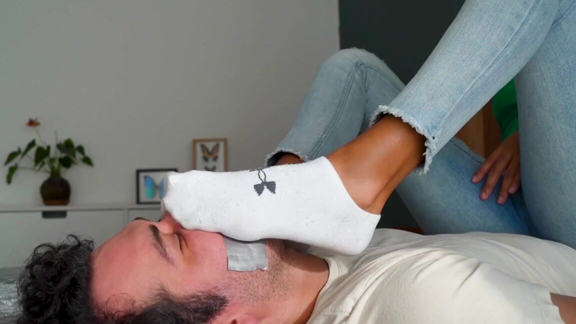 Mistress Enola Onlyfans How Desperate Are You To Lay Under My Socks For Hours And Edge To The Smell He Is The Lowest Of The Scp