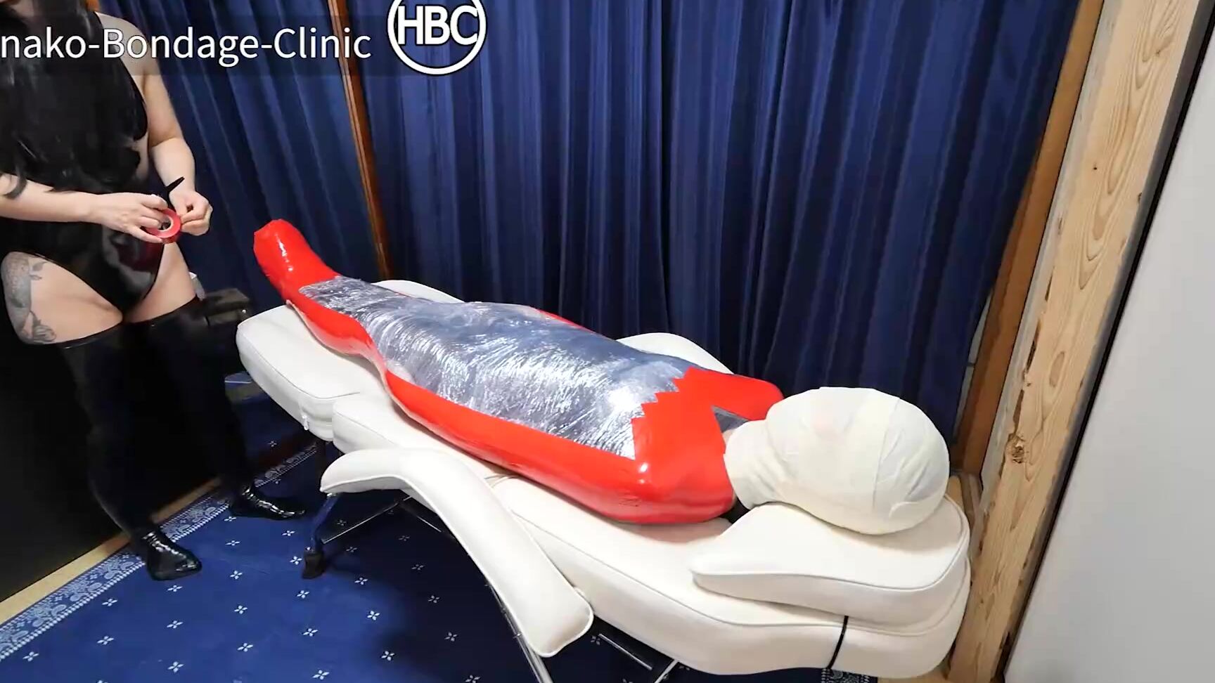 Girl On Girl Action Mistress Mummifies Her Female Friend And Hitachi Orgasm